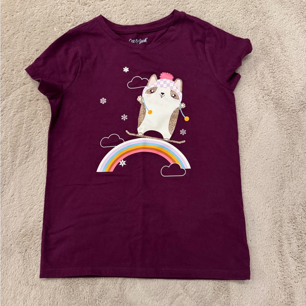 Cat & Jack Girls Graphic T-Shirt size small